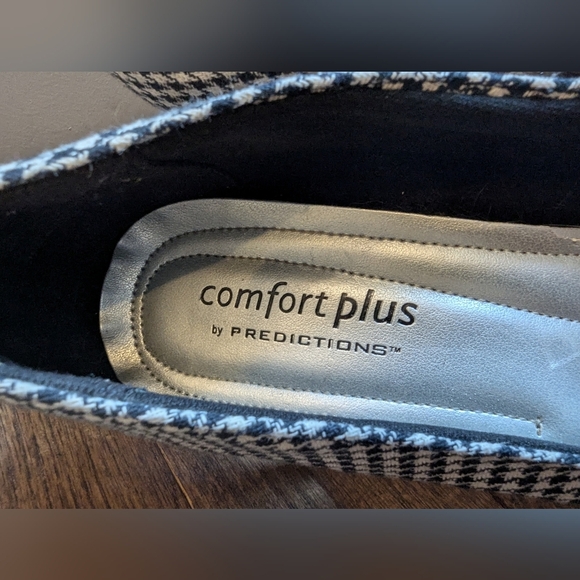 Retro Black and White houndstooth Checkered Heels Size: US 10 - Picture 5 of 9